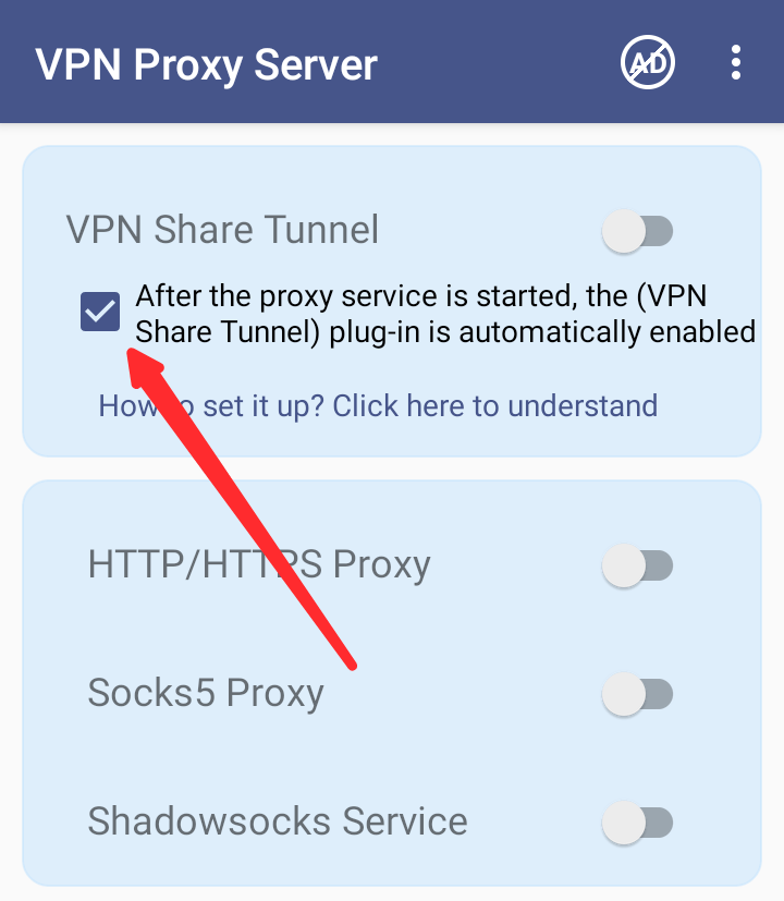 Check this box in VPN Proxy Server