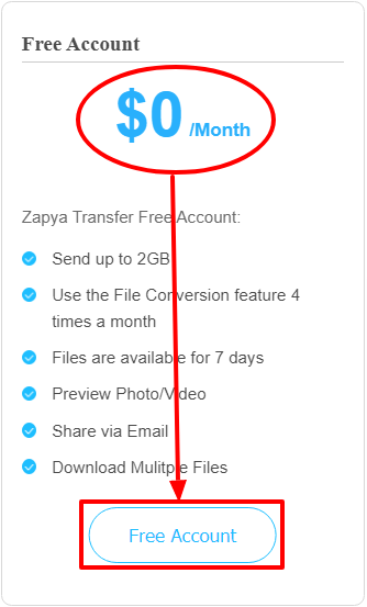 Zapya Transfer Create Account