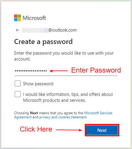 Create Microsoft Account 3