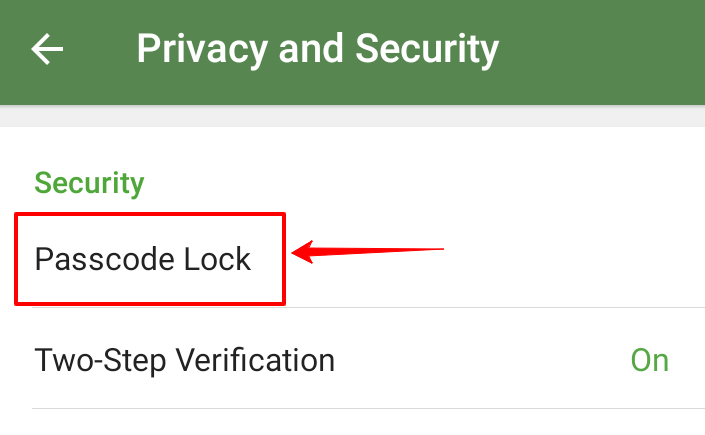 How To Enable Passcode Lock On Telegram App 4