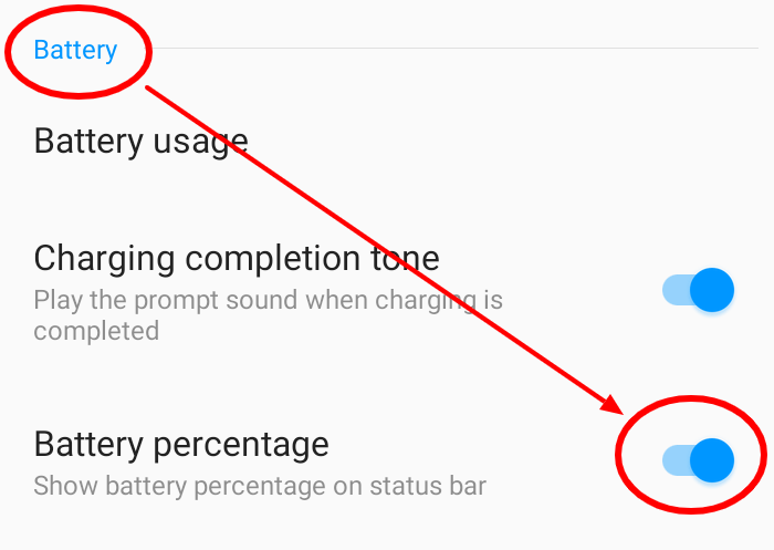 How to Show Battery Percentage on your SmartPhone 2