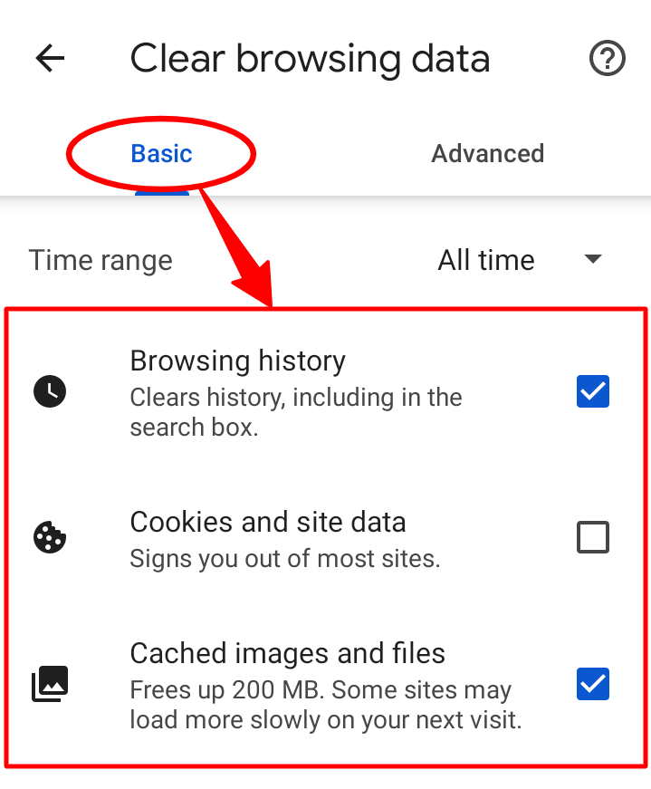 How To Clear Chrome Browsing Data On Android 5