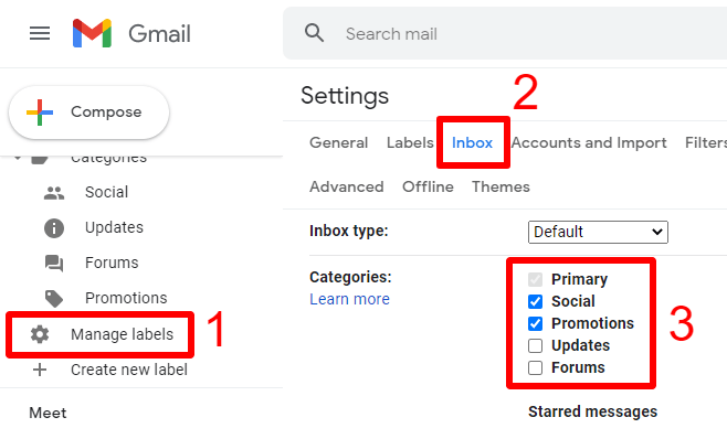 Remove Social Tab From Your Gmail Account 2
